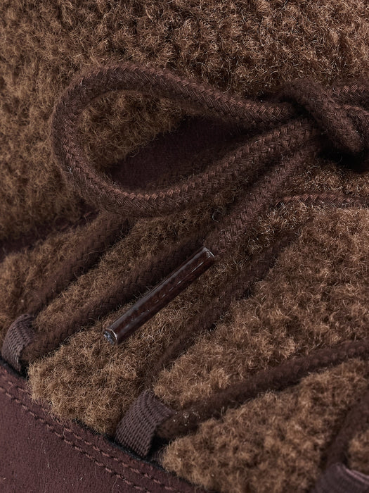 Kids Sherpa & Vegan Suede Snow Boots