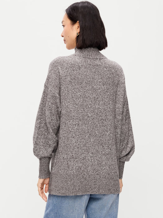 SoSoft Mock-Neck Tunic Sweater