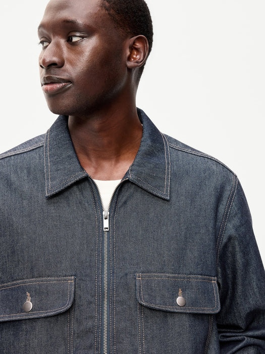 Raw Denim Utility Jacket