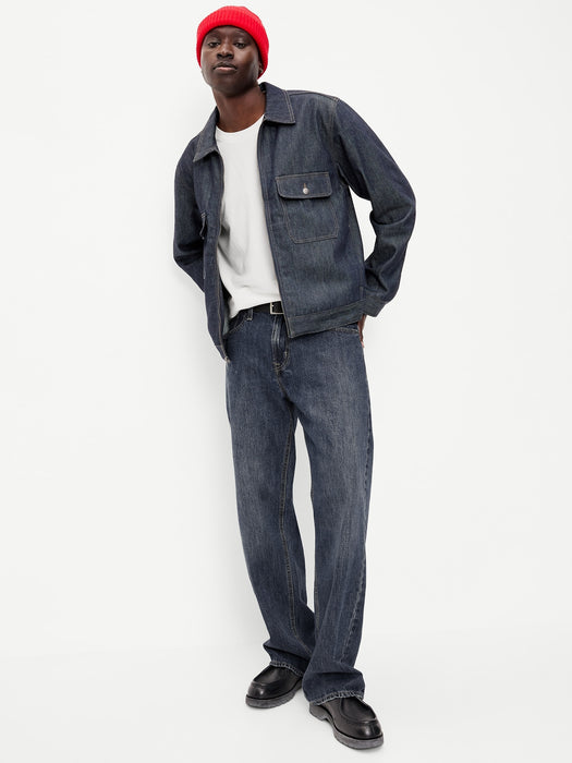 Raw Denim Utility Jacket