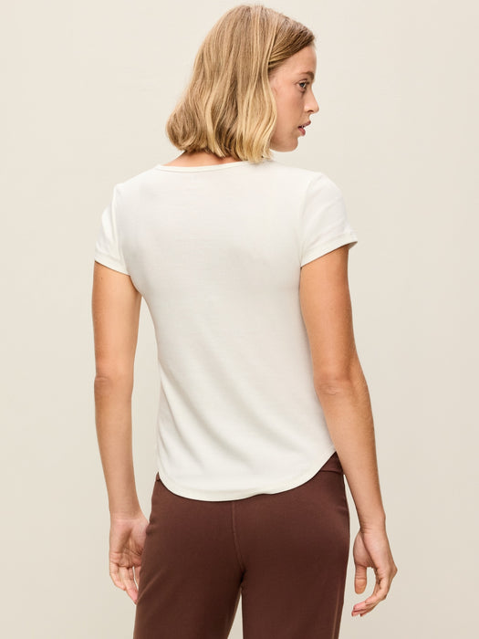 CloudLite Crew-Neck Ribbed T-Shirt