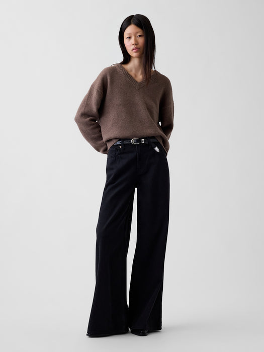 CashSoft Oversized V-Neck Sweater