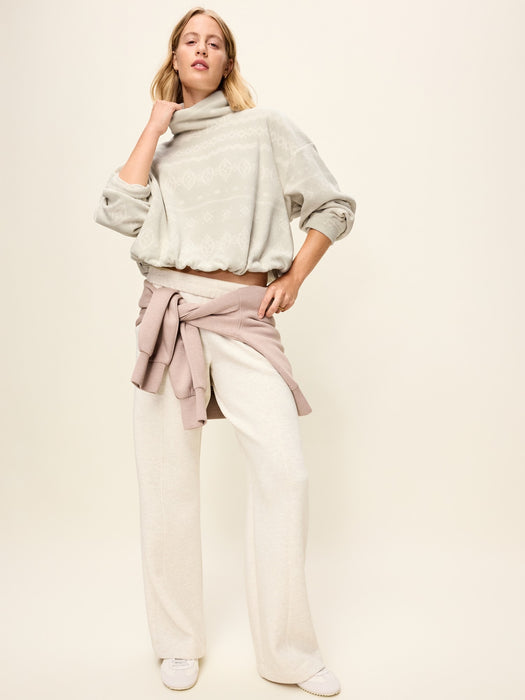 Performance Fleece Bubble-Hem Popover