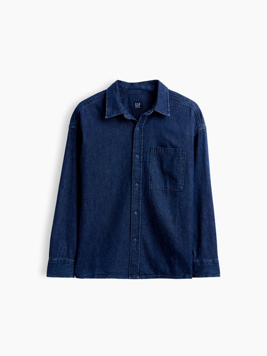 Kids Denim Relaxed Shirt