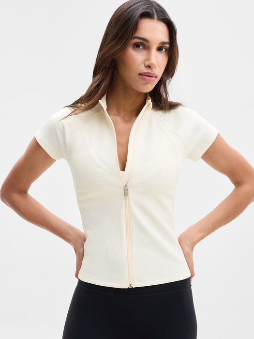 Reset Rib Full Zip Tee