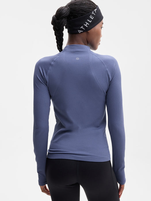 Flurry Seamless Asym Half Zip