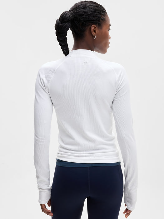 Flurry Seamless Asym Half Zip