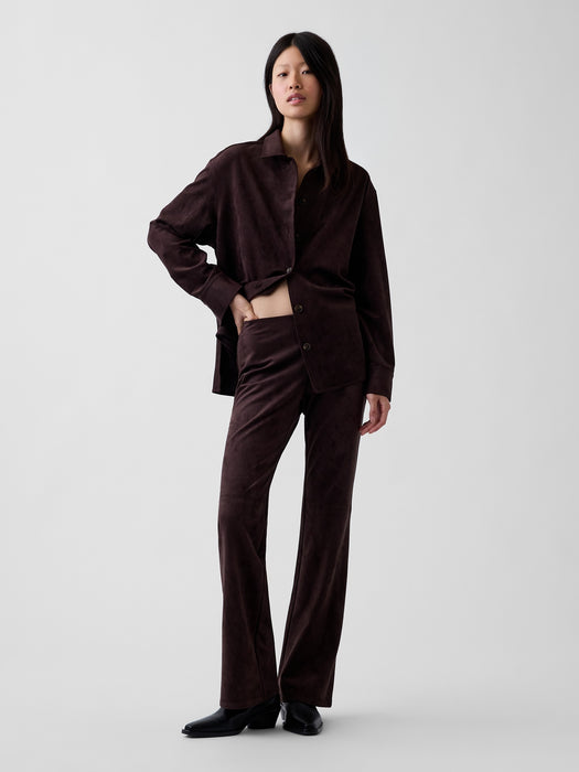Vegan Suede Relaxed Shirt