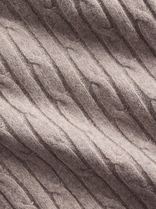 CashSoft Cable-Knit Sweater Pants