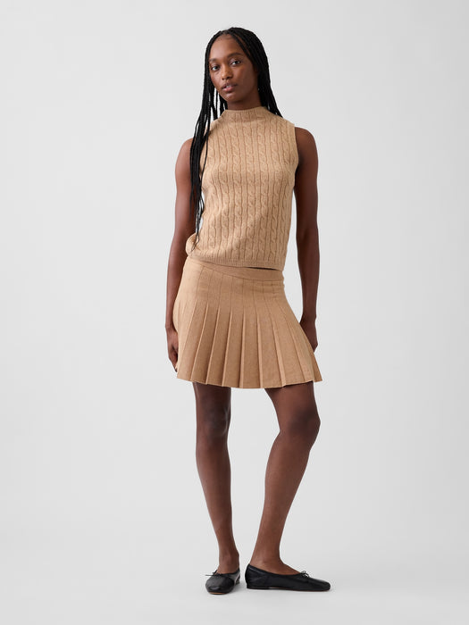 CashSoft Cable-Knit Sweater Vest