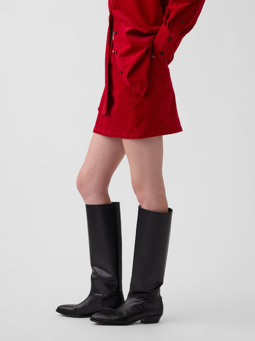 Corduroy Mini Skirt