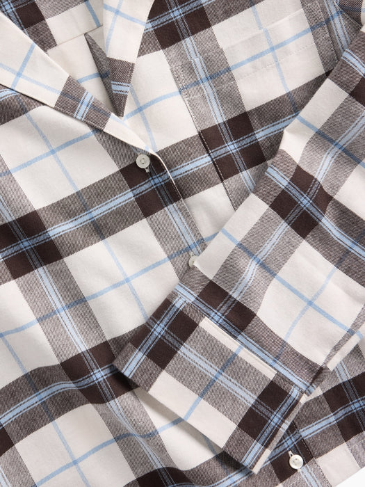 Flannel Crop PJ Shirt