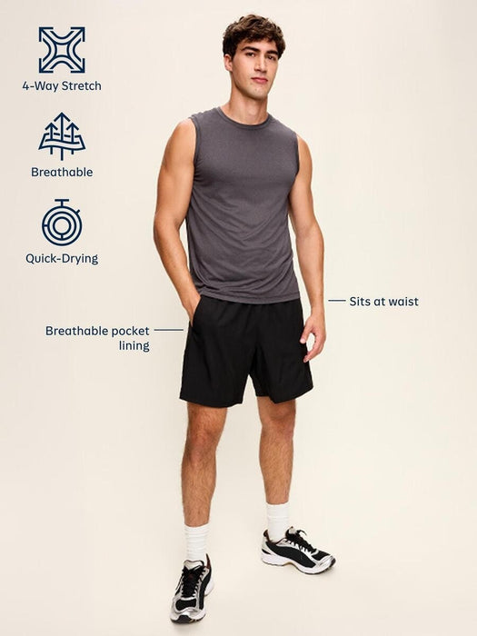 StretchTech Workout Shorts -- 7-inch inseam
