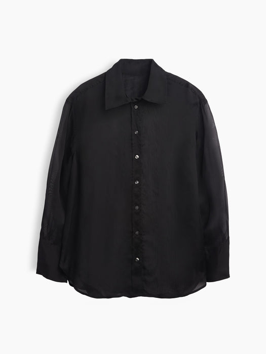 Sheer Organza Big Shirt