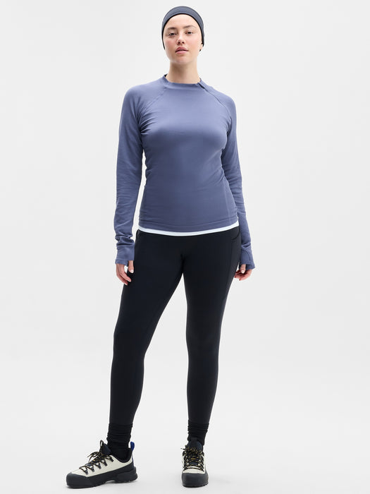 Flurry Seamless Asym Half Zip