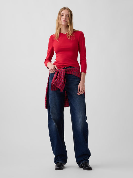 Modern High V-Neck T-Shirt