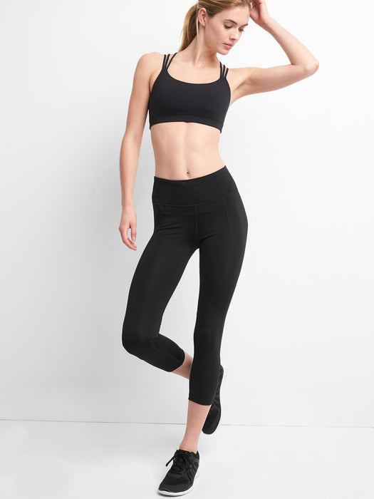 GFast High Rise Capris in Sculpt Compression - true black