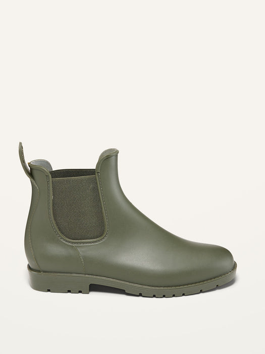 Water-Repellent Pull-On Rain Boots For Women