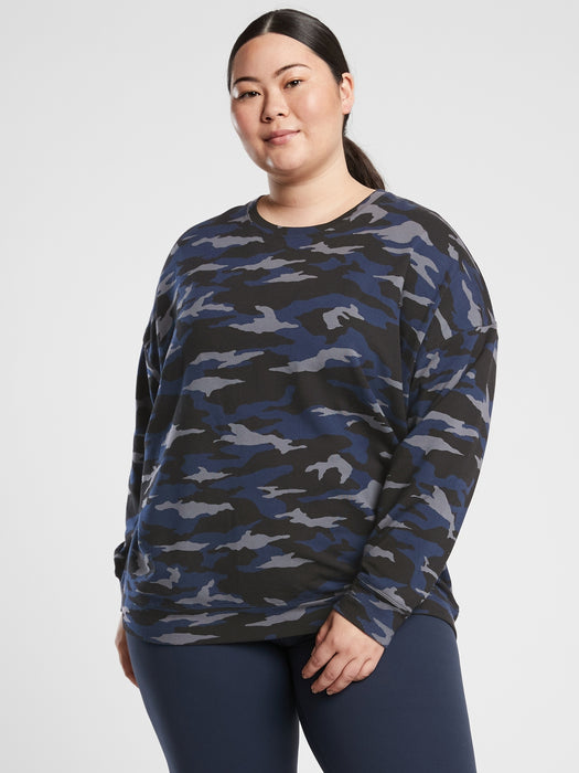 Balance Pullover - Camo Lux Blue/ Black