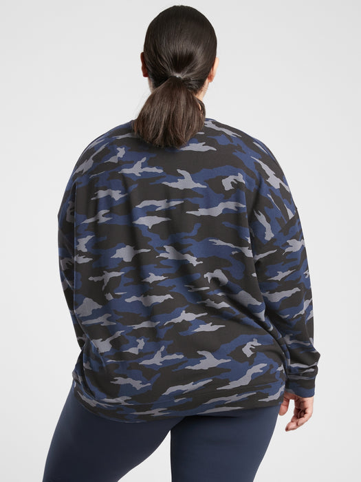 Balance Pullover - Camo Lux Blue/ Black