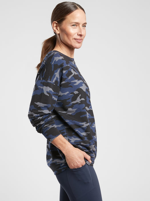 Balance Pullover - Camo Lux Blue/ Black