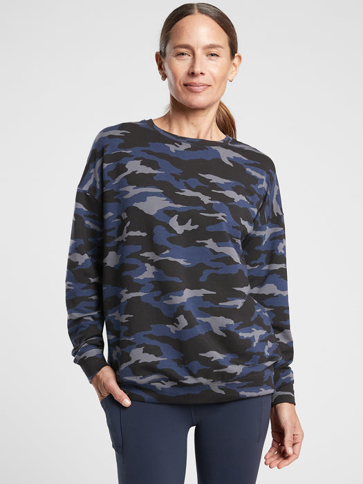 Balance Pullover - Camo Lux Blue/ Black