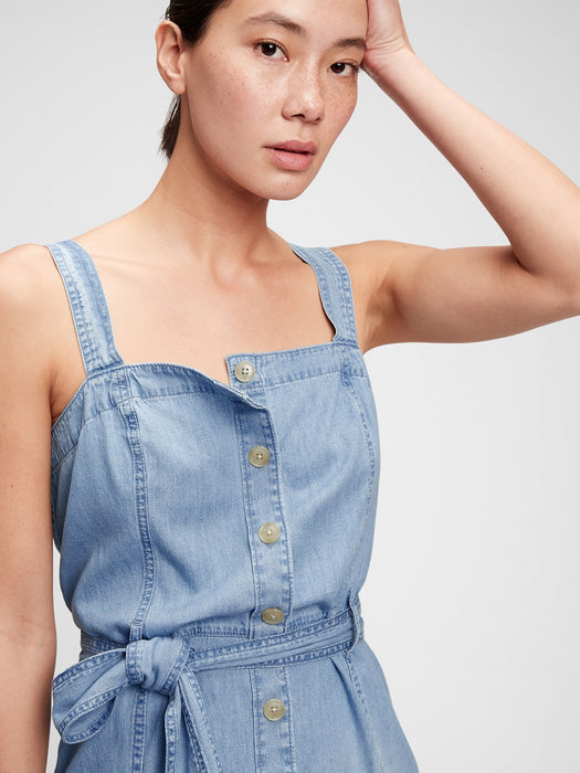 Button-Front Apron Dress with Washwell&#153