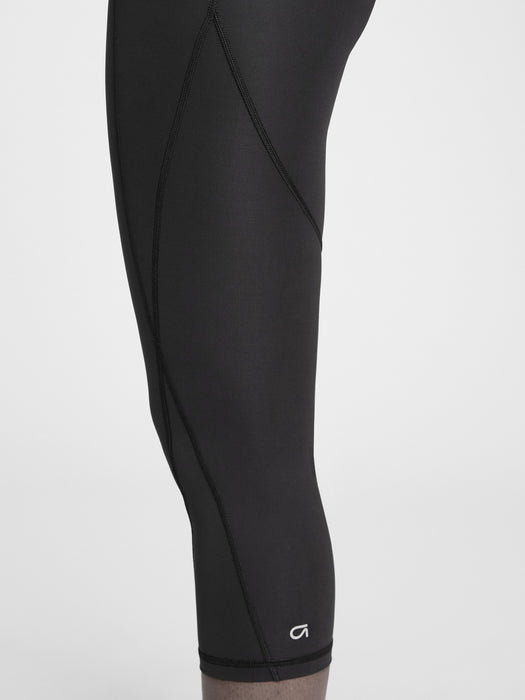 GFast High Rise Capris in Sculpt Compression - true black