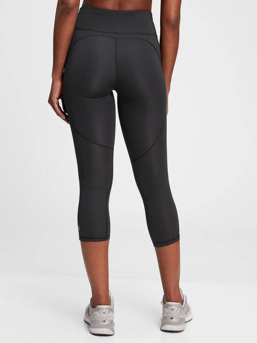 GFast High Rise Capris in Sculpt Compression - true black