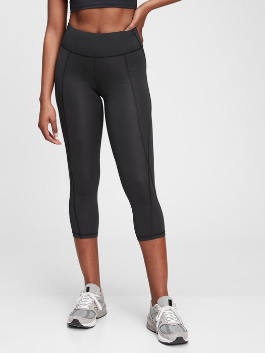 GFast High Rise Capris in Sculpt Compression - true black