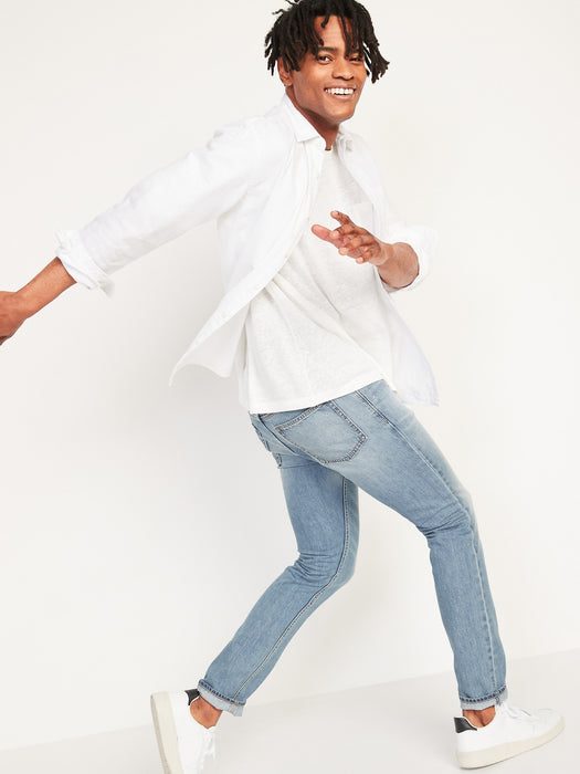 Wow Skinny Non-Stretch Jeans for Men - Blue