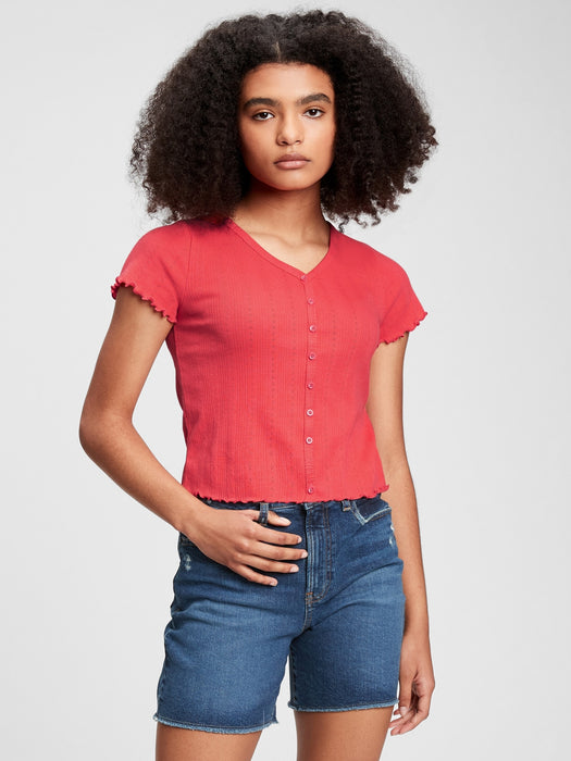 Teen V-Neck Top