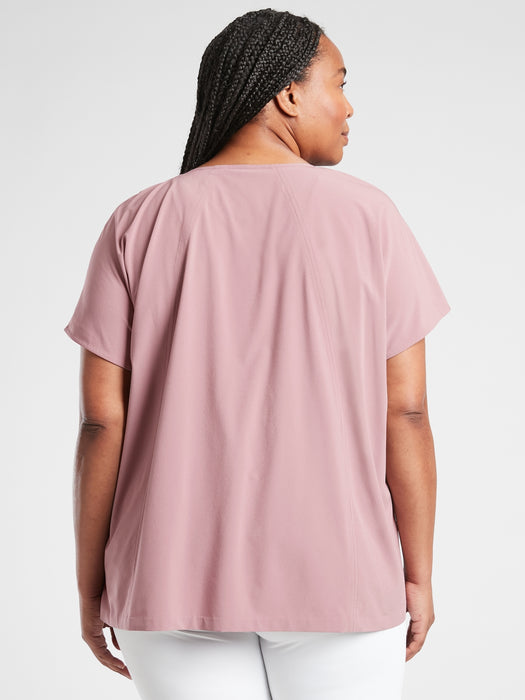 Boulevard V&#45Neck Tee - Cascadia Violet