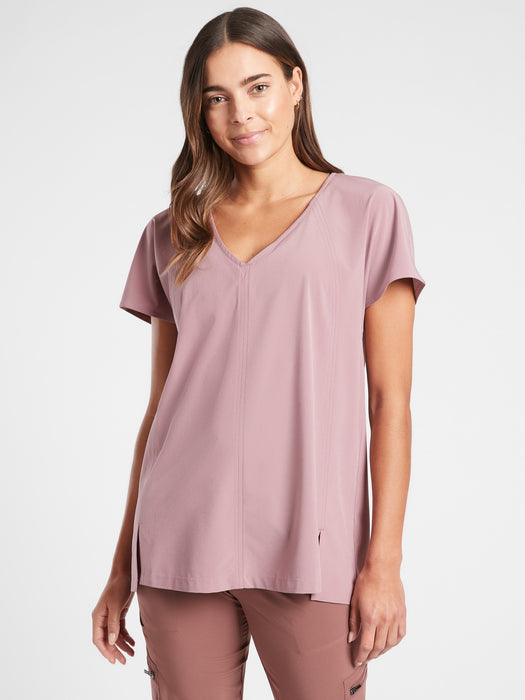 Boulevard V&#45Neck Tee - Cascadia Violet