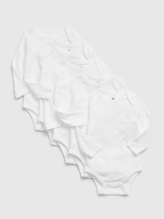 Baby 100% Organic Cotton First Favorite Bodysuit (5-Pack)