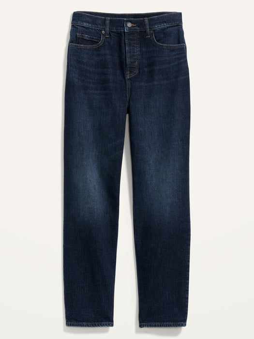 Extra High-Waisted Button-Fly Sky-Hi Straight Jeans for Women