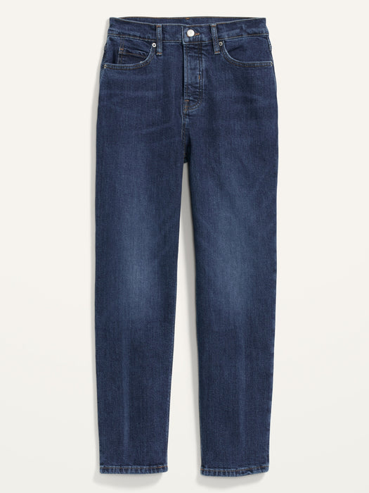 Extra High-Waisted Button-Fly Sky-Hi Straight Jeans for Women