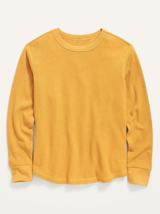Long-Sleeve Thermal-Knit T-Shirt For Boys