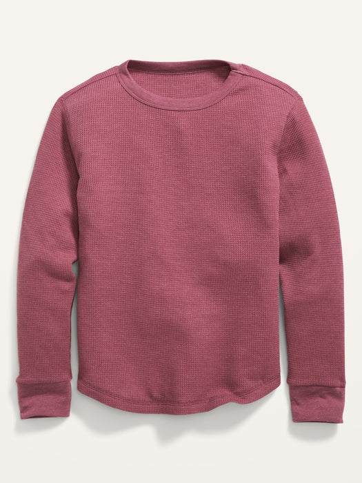 Long-Sleeve Thermal-Knit T-Shirt For Boys
