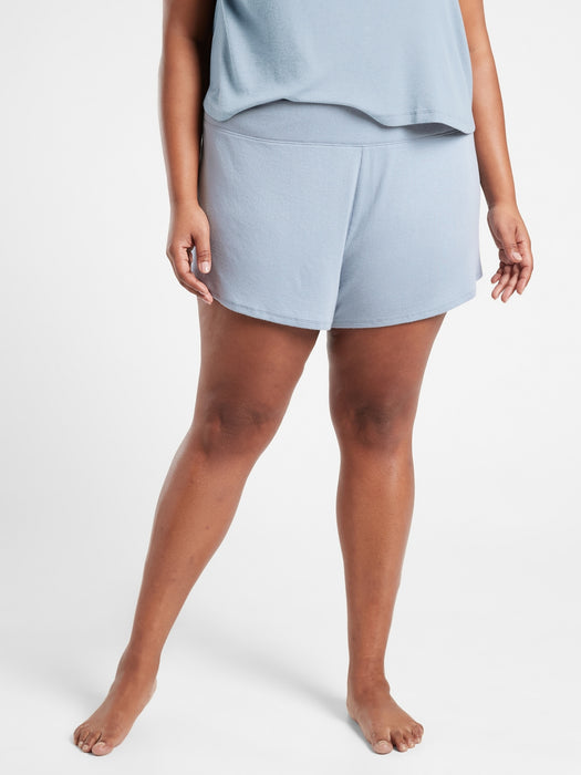 Well Rested Rib Sleep Short - Blue Star