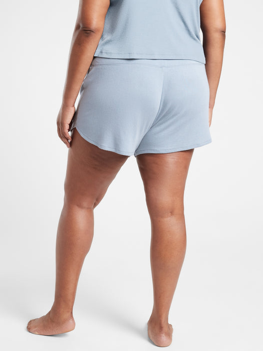 Well Rested Rib Sleep Short - Blue Star