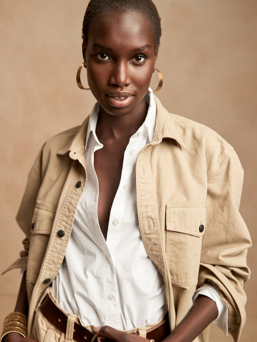 Petite Classic-Fit Poplin Shirt