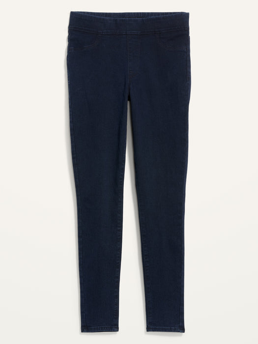 Mid-Rise Wow Super Skinny Pull-On Jeggings for Women - Blue