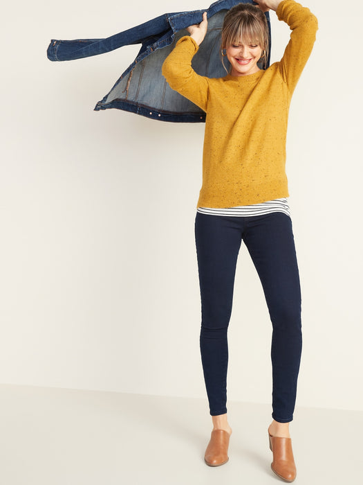 Mid-Rise Wow Super Skinny Pull-On Jeggings for Women - Blue