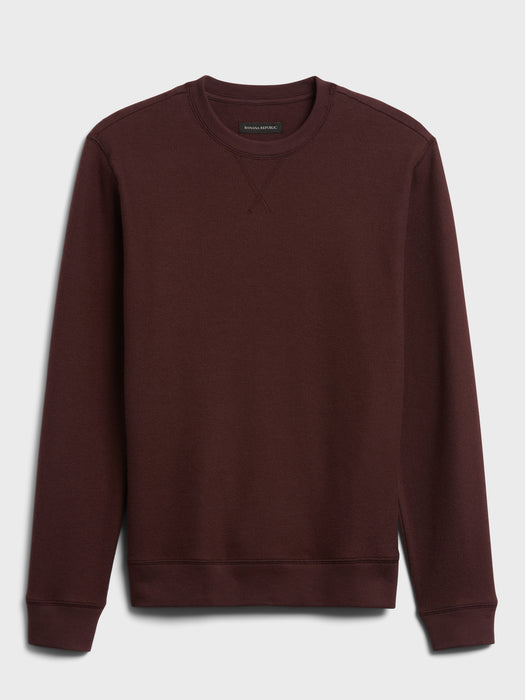 Brushed Waffle-Knit T-Shirt - Sonoma Wine