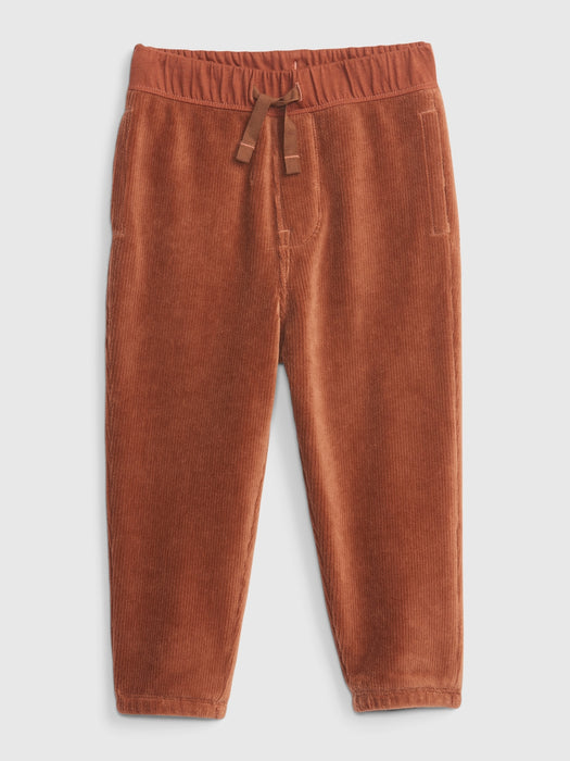 Toddler Pull-On Corduroy Joggers - copper beech brown
