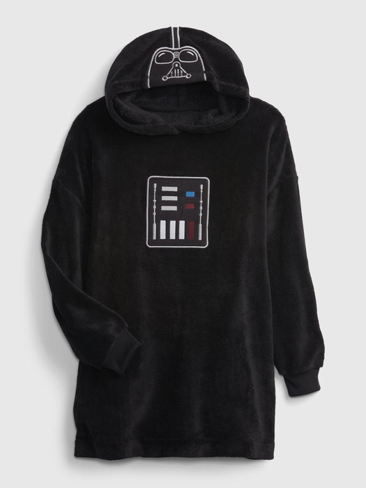 GapKids &#124 Star Wars&#153 Darth Vader Graphic Sleep Hoodie - true black