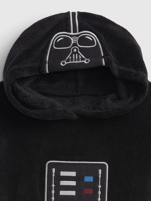 GapKids &#124 Star Wars&#153 Darth Vader Graphic Sleep Hoodie - true black