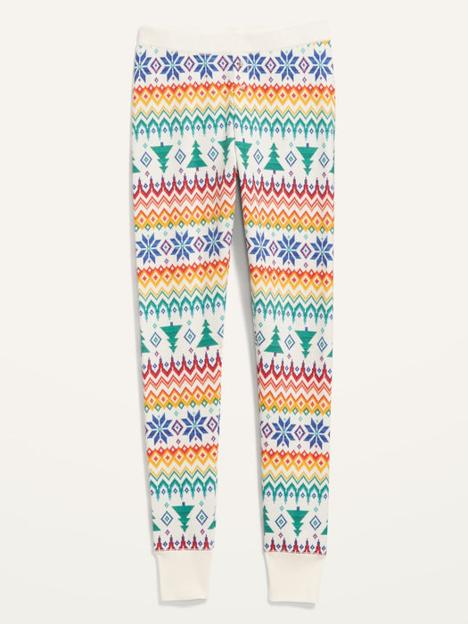 Matching Printed Thermal-Knit Pajama Leggings for Women