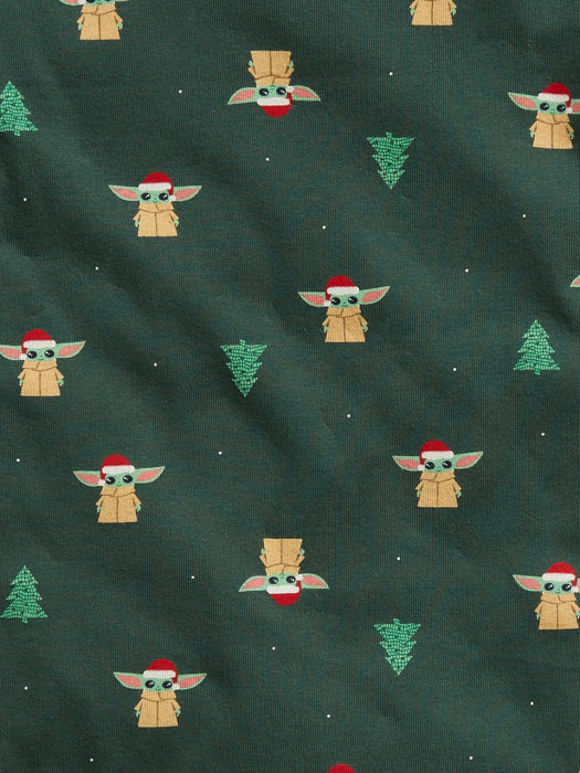 GapKids &#124 Star Wars&#153 100% Organic Cotton Holiday Print PJ Set - bistro green